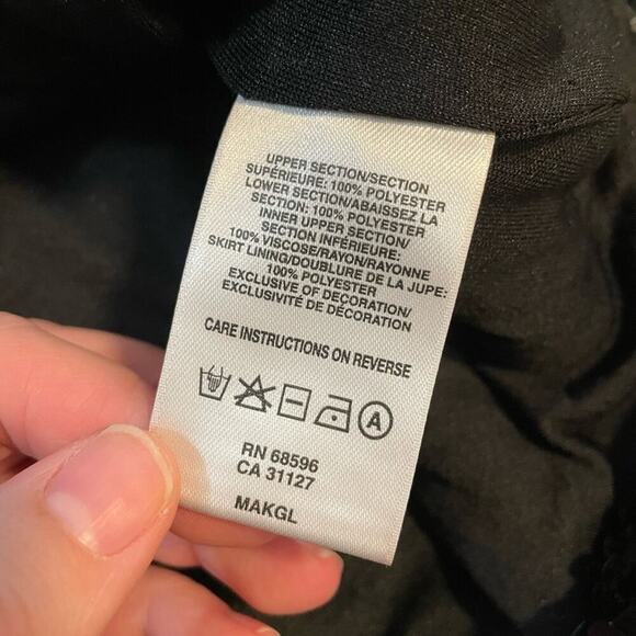 DKNYC Black Formal Long Sleeve Sheer Sequin Party Dress- Size Medium - Picture 9 of 13